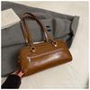 2026 Nuevo Bolso Boston de Color Sólido de Moda Transfronterizo con un Toque de Lujo, Bolso de Hombro Versátil Estilo Coreano, Bolso de Mano Versátil