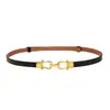 Cinturones de Cuero para Mujer al por Mayor, Cinturones Delgados Elegantes, Cinturones Decorativos Elásticos Estilo Coreano, Cinturones de Moda Versátiles Personalizados, Fajas Decorativas