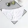 Calzoncillos para hombre de seda de hielo de alta venta en Europa y América, bolsa tridimensional convexa en U, delgados, transpirables, opacos, envío directo transfronterizo