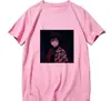 Camiseta Anime Estampada Europeia e Americana Plus Size Verão Fina para Casal Gola Redonda Manga Curta