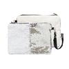 Amazon Bolsa de Maquillaje Mágica de Lentejuelas Transferible por Calor Consumibles en Blanco Bolsa de Maquillaje de Cuentas Suministro de Fábrica