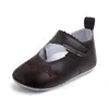 Comercio exterior al por mayor protección ambiental bordado PU zapatos de bebé 0-1 años zapatos de bebé para niños pequeños 1650