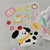 En Stock Calcomanía con Relieve de Cachorro Lindo 3D Autoseleccionable Perro de Dibujos Animados Botella de Agua Funda de Teléfono Pegatina Trasera Estilo Q