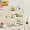 Estante de Almacenamiento para Tazas, Soporte de Escritorio para Vasos de Agua, Estante de Secado Doméstico de Doble Capa, Organizador de Tazas y Tazas de Té para Mesa de Comedor