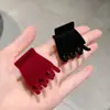Otoño e Invierno nuevo de celebridad de internet flocado para coleta alta fijación agarre pequeño anti-caída volumen de cabello escaso moda accesorios para el cabello de la parte trasera de la cabeza para mujeres