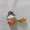 Novo adesivo de geladeira de resina para menina com traje antigo do palácio Tang, roupas Han, tocando pipa, tocando piano, tocando sheng, fornecimento direto da fábrica