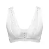 Encaje Puntada de Encaje Seda de Hielo Delgado Transpirable Ropa Interior Deportiva Hebilla Frontal Sexy Lateral Colateral Sujetador para Mujer sin Aros