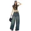 OOTD do 25º Dia!| Calças Retas Slim de Cintura Alta com Cordão Plissado Estilo Retrô Americano