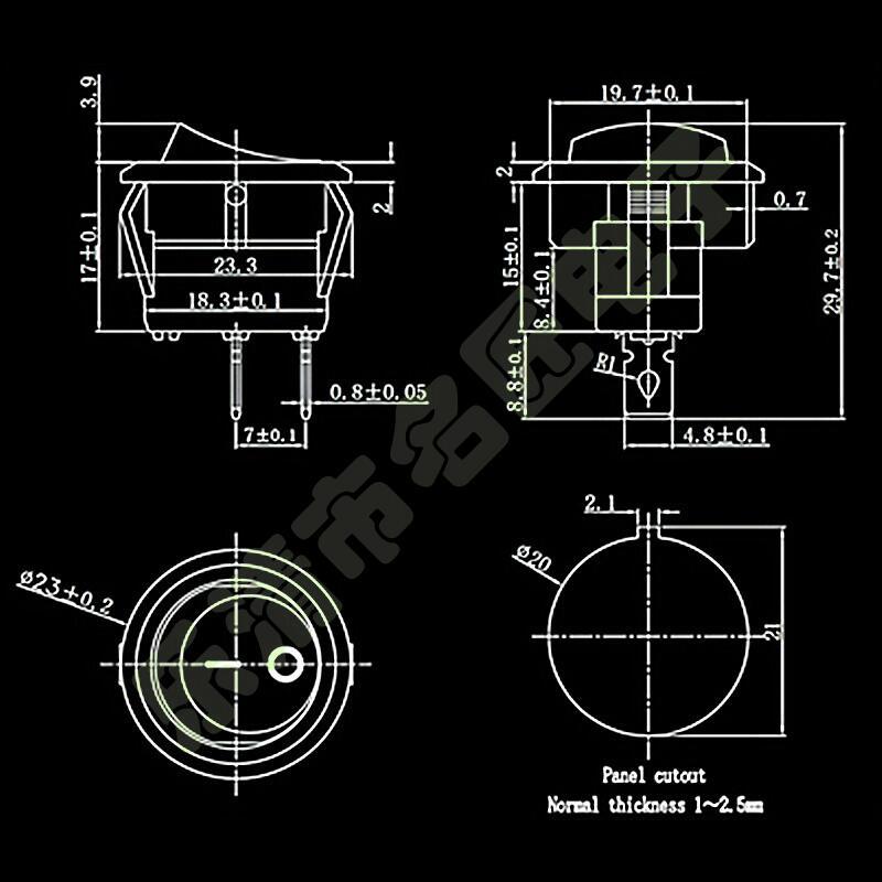 KCD1上圆下方2脚