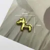 Acessórios de Pônei de Liga de Novo Estilo, Enfeites Retro de Cavalo do Ano em Desenho Animado, Acessórios de Cabelo Feitos à Mão, Capa de Celular, Materiais para DIY de Bolsa