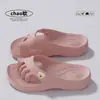 Zapatillas de cinco dedos de dibujos animados para mujer, nuevas de verano para interior, antideslizantes, transpirables, para exteriores, tipo slip-on, zapatillas de garra