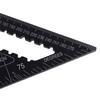Régua Triangular Métrica Britânica 90 Graus Base Larga Quadrada Espessada Régua de Liga de Alumínio Placa Triangular Régua de Ângulo Reto para Marcenaria Régua Quadrada Especial