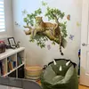 Brup Venda Quente Transfronteiriça Adesivos de Parede Realistas em Aquarela de Leopardo Decoração de Parede de Fundo para Sala de Estar Quarto Hs5366H