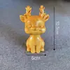 Adorno de Gato Curioso de Boj Lindo Animal Creativo Mini Juguete de Gato de Madera Pieza de Mano Regalo de Cumpleaños