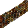 Pedras soltas de jade colorido da Mongólia, contas redondas coloridas de pedra colorida Alashan multicolorida, pulseira DIY, colar e acessórios de joias