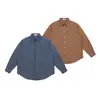 Nanxia Disfraz Otoño Nuevo Estilo Japonés Moderno Camisa de Rayas Teñidas en Hilo de Alta Densidad para Hombre Holgada Camisa de Pareja
