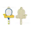 Serie de Venta Caliente Transfronteriza de Tenis Bolsas para Raquetas Accesorios Colgante de Aleación DIY Cadena para Teléfono Llavero Encanto