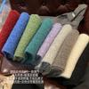 Alta calidad ~ Bufanda de Punto Trenzado de Mezcla de Lana de Color Sólido Engrosada Suave Cera Bufanda para Pareja para Mujer que Combina con Todo para Otoño e Invierno