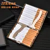 Estuche Metálico para Cigarrillos con Acabado Mate, Engrosado, a Prueba de Humedad, Resistente a la Presión, para Cigarrillos Largos, Portátil para Hombres, Venta de Liquidación de Fábrica a Pérdida