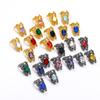 Nuevo Anillo de Acero de Titanio Hueco con Diamantes de Escorpión de Personalidad Creativa Retro Europeo y Americano Anillo de Acero de Titanio Punk de Moda para Hombre