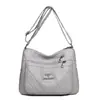 Bolso de Piel Suave para Mujer 2026 Nuevo Modelo Patrón de Piel Transfronterizo Bolso para Mamá de Edad Media Multicapa Gran Capacidad de Hombro Único Cruzado de Cuerpo Bolso de Moda