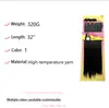 Comercio exterior transfronterizo: Pelucas de fibra sintética estilo africano y europeo, 6+1 mechones, cabello liso, fibra de alta temperatura, procedentes directamente de una fábrica de confianza