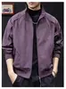 Nueva colección primavera y otoño 2026: chaqueta casual holgada para hombre con cuello alto, un top corto versátil y elegante