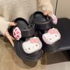 Zuecos de Verano para Mujer Antideslizantes de Suela Gruesa para Exteriores, Zuecos de Gato para Interior, Sandalias Mary Jane para Playa, Zuecos para Mujer