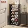 Zapatero Simple para Entrada de Casa, Gabinete Estrecho Pequeño de Múltiples Niveles Ahorrador de Espacio, Artefacto de Almacenamiento para Dormitorio, Estante de Almacenamiento para Espacios Pequeños, Caja de Zapatos