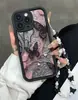 Lanyard de Perlas Acrílicas Imitación de Venta Caliente Transfronterizo Cadena para Colgar Llaves Joyería para Funda de Teléfono Móvil Mariposa Pequeña