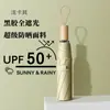 Paraguas Plegable Manual de 8 Varillas con Mango de Madera de Acacia Negra Grabado Patrón Impreso con Logo Personalizado Paraguas Publicitario Regalo para Mujer para Lluvia o Sol