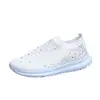 Comércio Exterior Transfronteiriço Tamanho Grande Primavera e Outono Nova Moda Lazer Strass Tecido Voador Estilo Esportivo Feminino Lazer Sapatos Femininos Pronta Entrega
