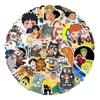 50 hojas Personajes de Dibujos Animados Anime Alrededor Graffiti Equipaje Motocicleta Tableta Patineta Pegatina Decorativa Impermeable