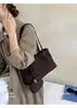 Bolsa tote de camurça retrô, grande capacidade, estilo feminino, nova coleção outono 2026, bolsa de ombro estilosa e sofisticada para o dia a dia
