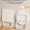Mesa Plegable Mesa de Comedor para Uso en Casa en Apartamentos Pequeños, Mesa Cuadrada para Comer, Mesa Redonda de Balcón, Mesa de Comedor Portátil, Juego Simple de Mesa y Sillas