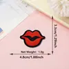 Suministro Transfronterizo de Pegatinas de Tela Bordadas, Pegatinas Bordadas Creativas de Labios Rojos, Fabricantes Listos, Pegatinas de Parche Decorativas Directas para Ropa