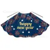Capas Estampadas de Año Nuevo Felices Hechas a Medida de Fábrica Europeas y Americanas para Niños Pequeños y Jóvenes para Fiestas