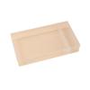 Caja de Plástico Transparente Rectangular Fija Caja Grande de 2 Compartimentos con Divisor para Pinceles, Partes de Caja de Papelería, Accesorios y Caja de Almacenamiento para Equipo de Pesca