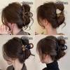 Pinza de Pelo de Gama Alta para Mujer Nuevo Estilo Horquilla Horquilla Grande Volumen de Cabello Pinza Grande de Tiburón Adorno para la Cabeza Parte Posterior de la Cabeza Accesorios para el Cabello Especial
