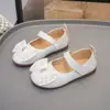 Zapatos de Cuero para Niñas 2026 Primavera y Otoño Nuevos Versátiles Zapatos de Princesa para Niñas, Zapatos de Rendimiento Antideslizantes de Suela Blanda para Niños Mayores