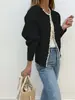 Comércio Exterior Transfronteiriço 2026 Suéter de Tricô Gola Redonda com Acabamento de Pérolas Manga Curta Longa Cardigã Resistente Suéter Jaqueta Fashion para Mulheres