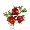 Broche de Fruta de Granada Estilo Nuevo con Goteo de Aceite Broche de Pedrería Pin de Solapa Joyería Accesorios para Ropa Broche Venta al por Mayor