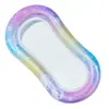 Raft flotante inflable feo nuevo de flor rosa con lentejuelas cama flotante inflable para adultos fiesta en la piscina