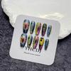 Nueva colección puramente hecha a mano toma real uñas postizas hechas a mano arte de uñas estilo lujo ligero arte de uñas hecho a mano fábrica de origen venta al por mayor