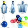 Impermeable Desechable Portátil en Bola Raincoat Esférico Comprimido para Exteriores Hombres y Mujeres Adultos Viaje Rafting Poncho Colgable