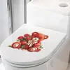Día de San Valentín Oso Romántico Rosa Pegatina para Baño Inodoro Decoración del Hogar Pegatina de Pared Venta al por Mayor Autoadhesivo