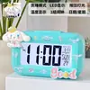 Melody Mini Luminoso Digital Pequeño Despertador Temporizador Estudiante Mesita de Noche Portátil Reloj Escritorio Inteligente Hora Digital