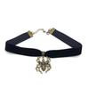 Deseo comercio exterior nueva explosión caliente araña innovador colgante cielo franela gargantilla collar fabricantes de collares rectos