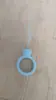 Pingente de Lanyard de Urso para Celular Capa de Celular Desenho Animado Anel de Pendurar Lanyard de Chave Silicone Líquido Portátil Fivela de Anel Durável