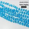 Contas de Vidro Cristal 8mm Roda Feitas à Mão DIY Colar de Miçangas Pulseira Acessórios Acessórios de Cristal de Vidro